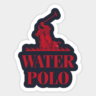 Water Polo - red Sticker